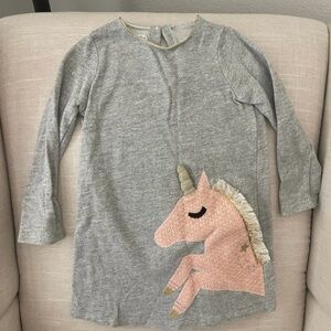 Mud Pie Girls Unicorn Dress Sz 4T